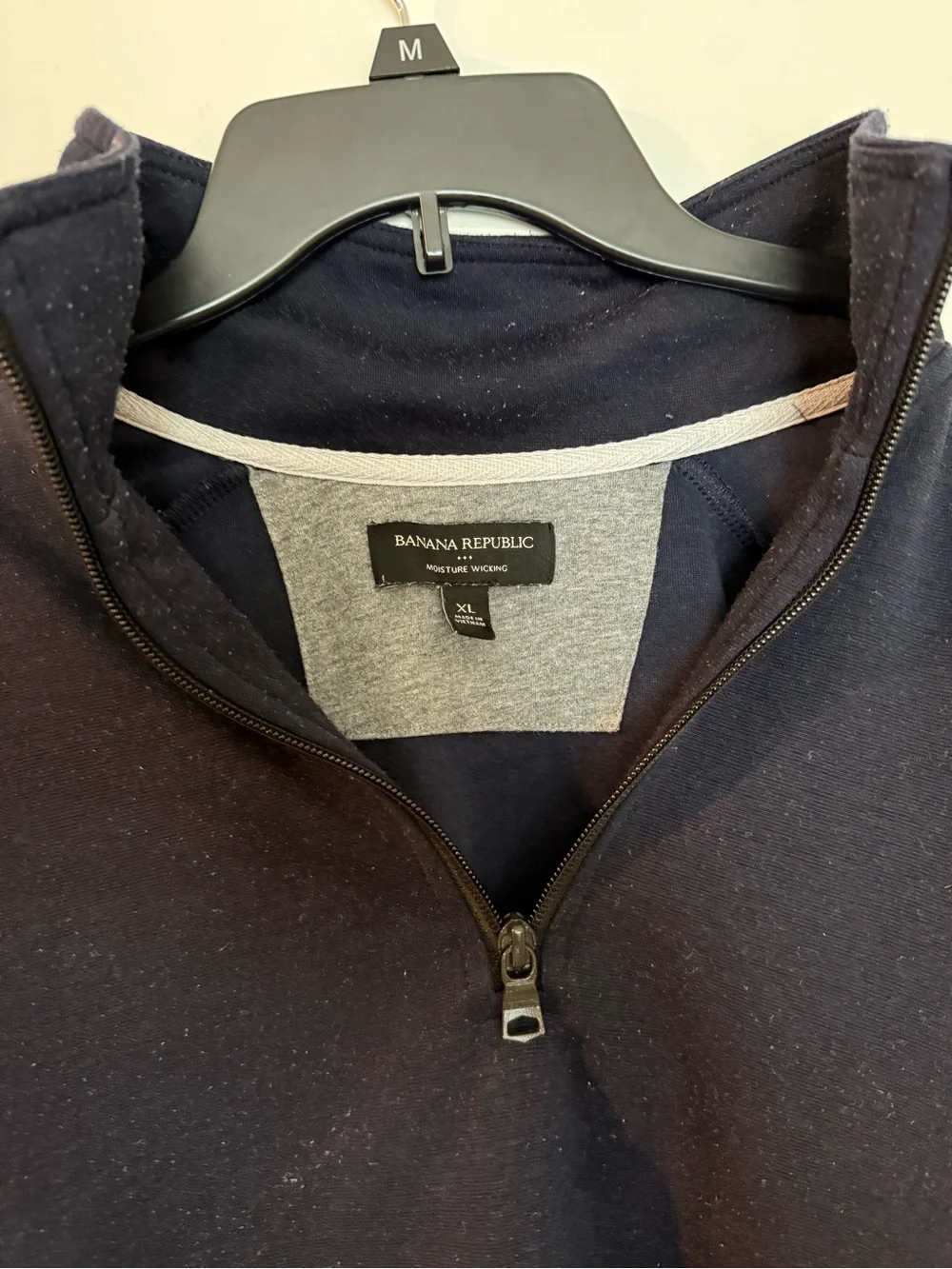 Banana Republic Men’s Dark Navy Half-Zip Pullover